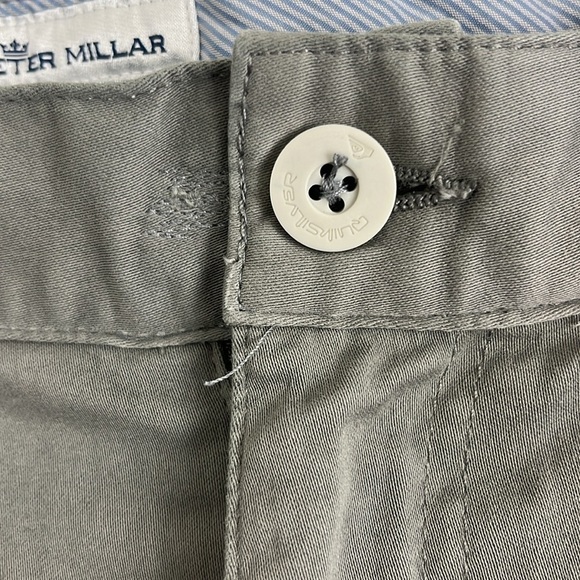 Peter Millar Grey-Brown Cotton Chinos - Picture 6 of 11